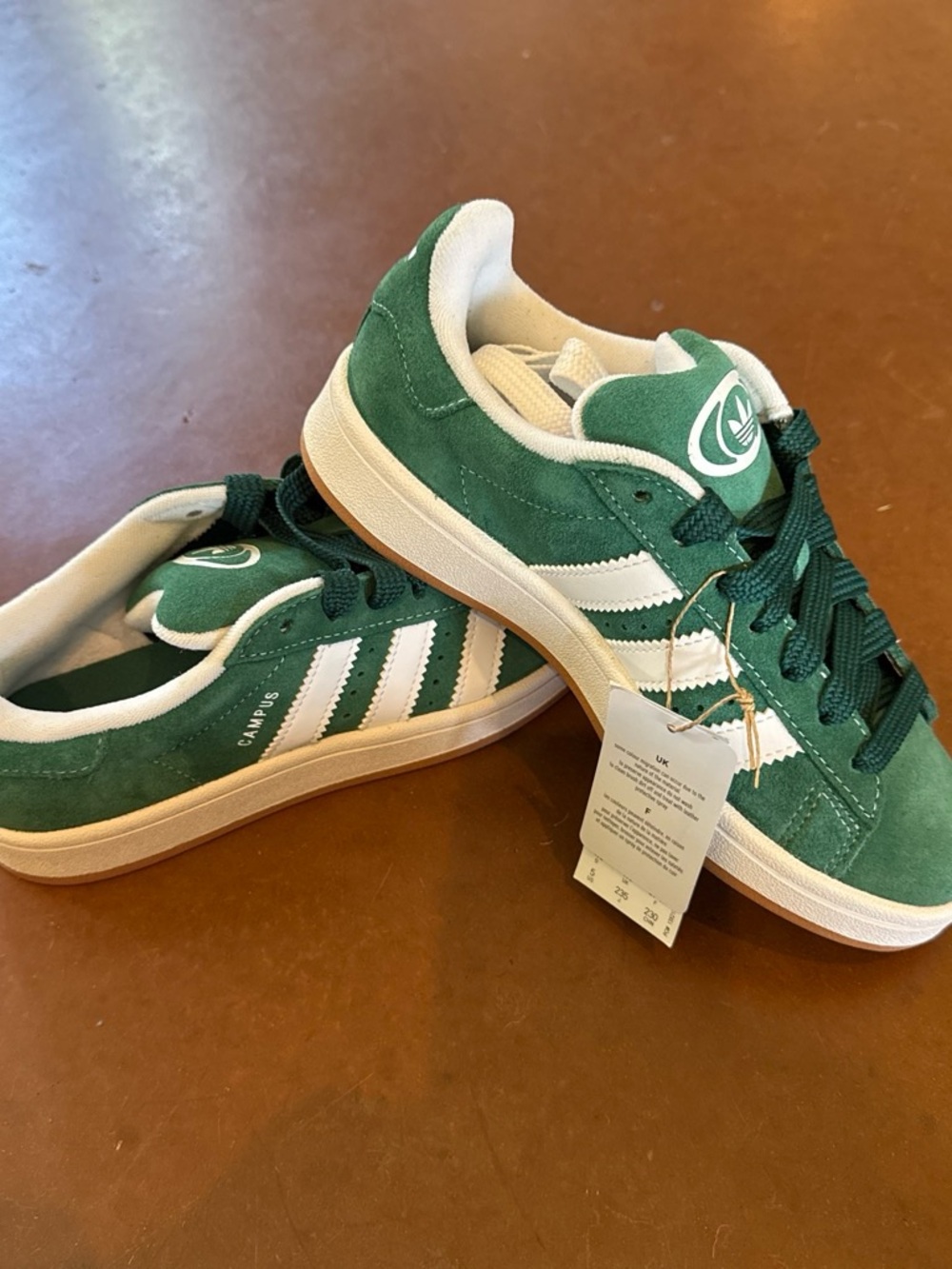 adidas women’s Campus Suede Sneakers - Green/White